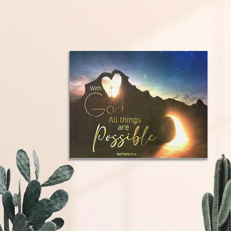 "with God All Things Are Possible"