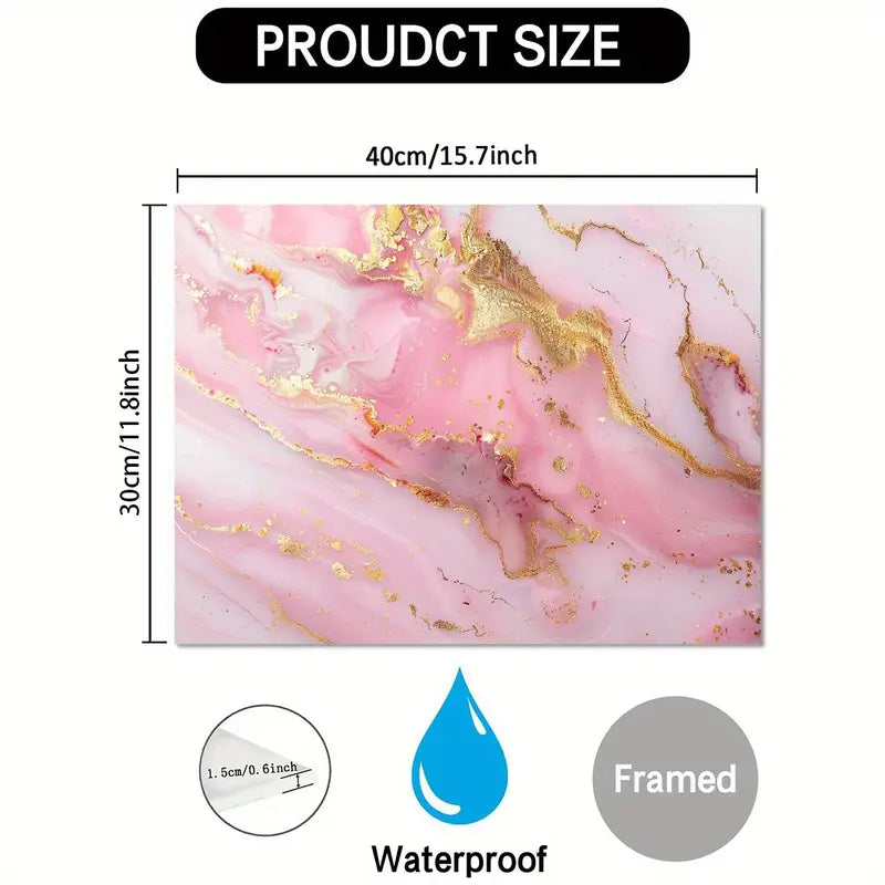 Golden Marble Texture Canvas Wall Art