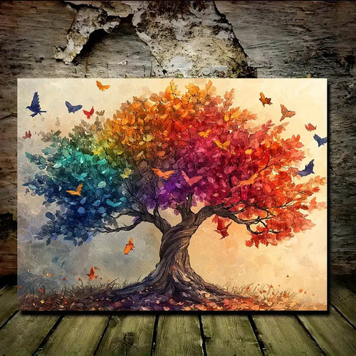 Abstract Tree of Life Canvas Print, 11.81x15.75inch