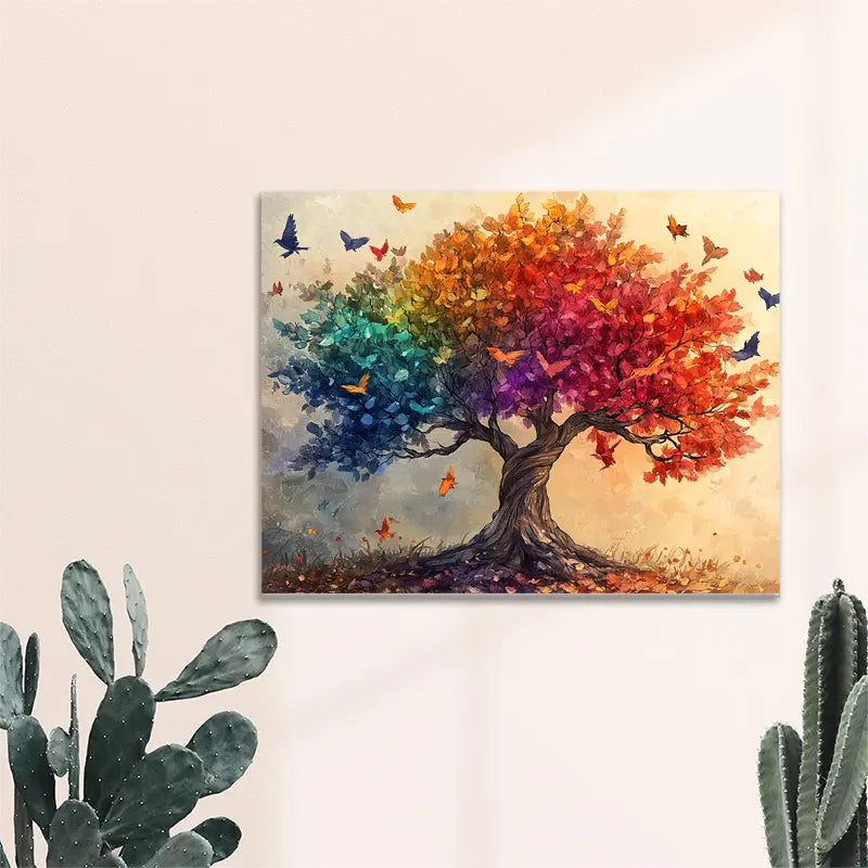Abstract Tree of Life Canvas Print, 11.81x15.75inch
