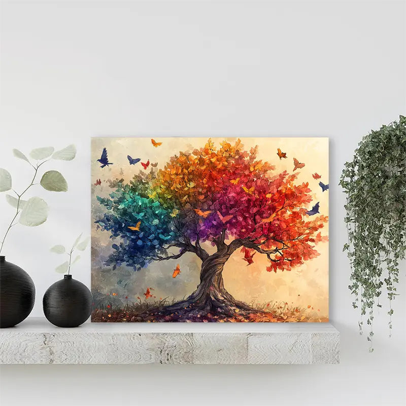 Abstract Tree of Life Canvas Print, 11.81x15.75inch
