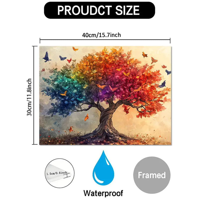 Abstract Tree of Life Canvas Print, 11.81x15.75inch