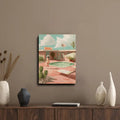 A Vintage Desert Motel Canvas Art Print