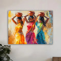 Stunning Trio of Indian Women in Traditional Attire