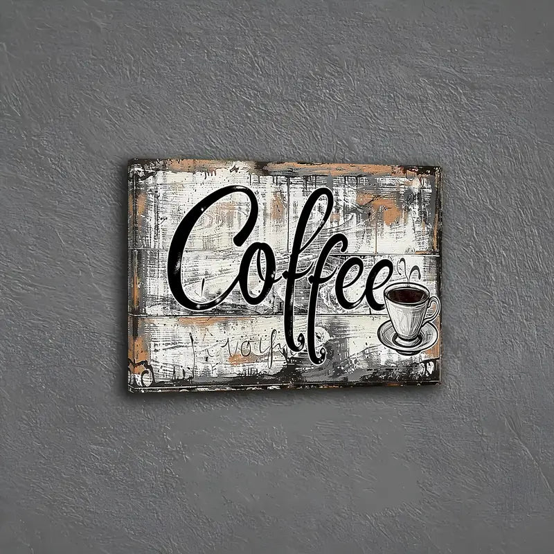 “Coffee” - Themed Woven Canvas