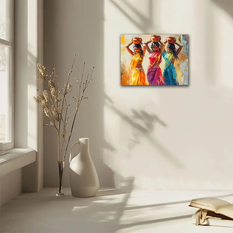 Stunning Trio of Indian Women in Traditional Attire