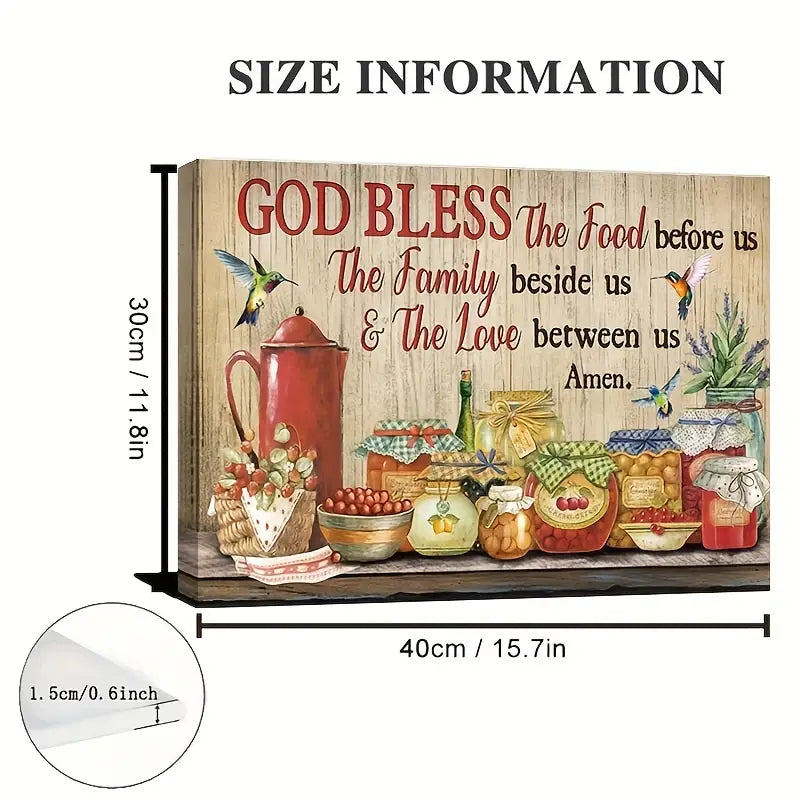 "God Bless The Food, The Family &amp; The Love"