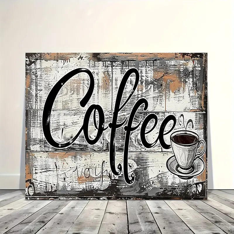 “Coffee” - Themed Woven Canvas