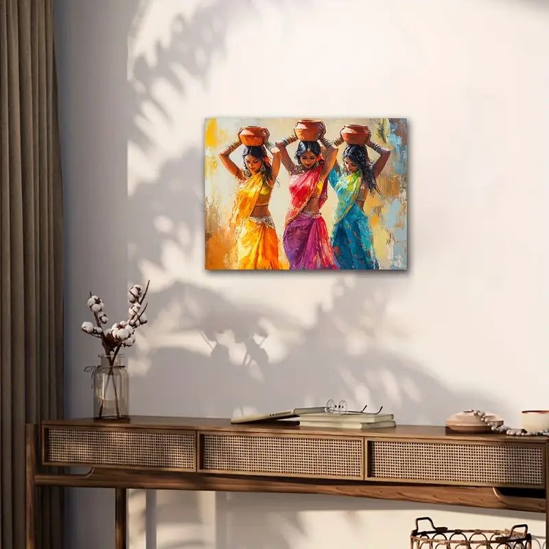 Stunning Trio of Indian Women in Traditional Attire