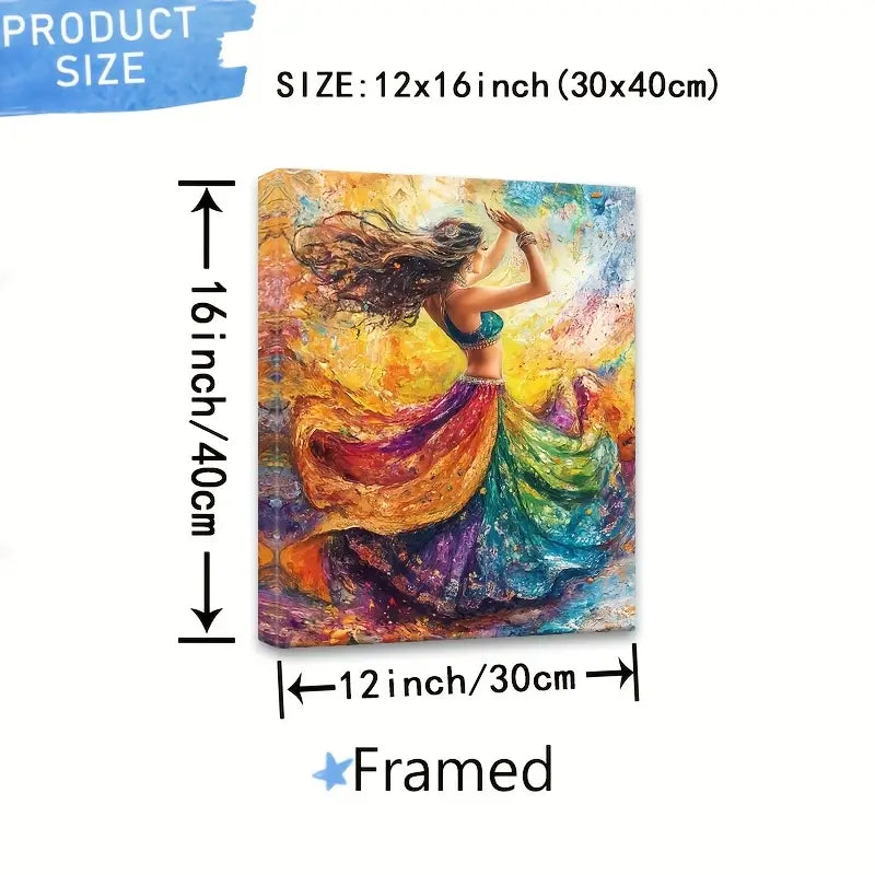 Belly Dancer - Colorful Wall Art