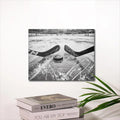 Ice Hockey & Skating Canvas Art - 11.8x15.7" Black-and-White Sports Wall Decor