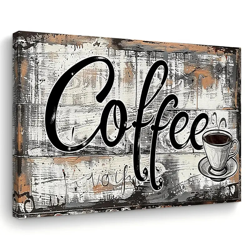 “Coffee” - Themed Woven Canvas
