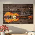 Sunset Guitar Music is the Voice of the Soul Canvas
